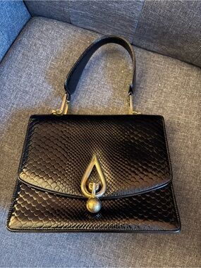Vintage Magda Makkay Leather Handbag